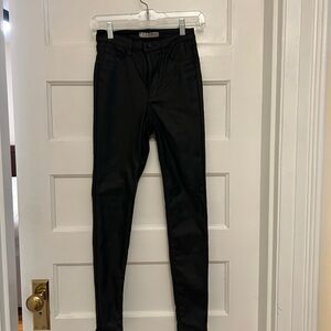 Denim&Co Black Skinny faux leather  Pants